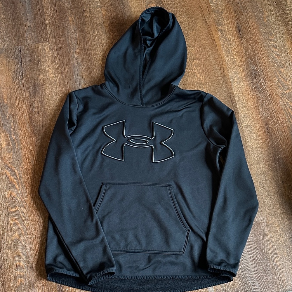 Under Armour Black Pullover Hoodie Youth